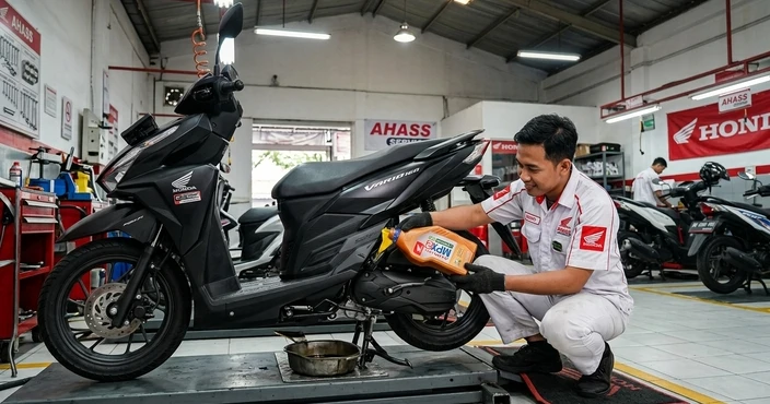 Tips Merawat Oli Motor Honda Agar Mesin Awet